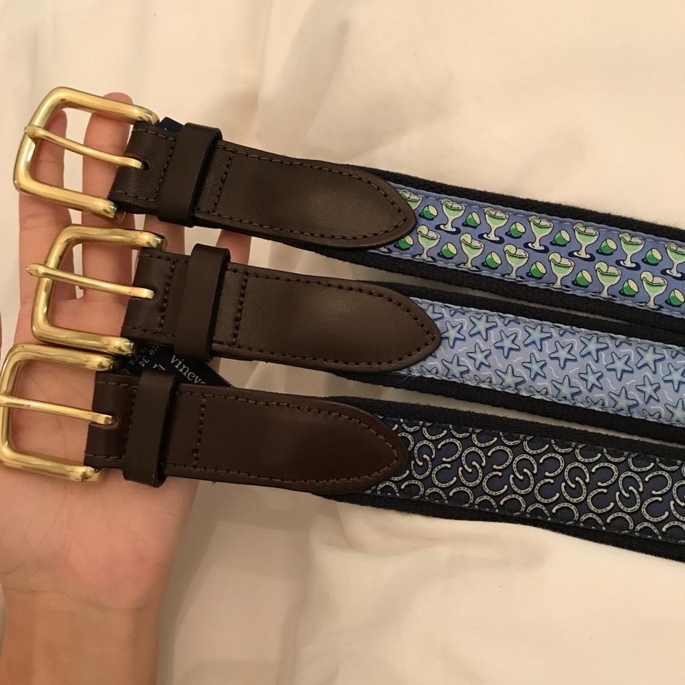 Vineyard vines 3 belt bundle
